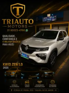 🚗🔥 NOVIDADE NA TRIAUTO MOTORS 🔥🚗 KWID ZEN 1.0 2025 O compacto perfeito para quem busca economia, conforto e modernidade! ✅ Motor 1.0 Flex econômico ✅ Excelente consumo de combustível ✅ Direção leve e confortável ✅ Central multimídia com conectividade ✅ Design moderno e compacto ✅ Baixo custo de manutenção ✅ Ideal para cidade e dia a dia 💥 POR QUE COMPRAR NA TRIAUTO MOTORS? 💥 ✔ Veículos selecionados e de procedência ✔ Atendimento personalizado ✔ Transparência e confiança na negociação ✔ Facilidade na aprovação do financiamento ✔ Suporte completo no pós-venda 📲 Fale agora com nossa equipe: WhatsApp: (21) 99933-4277 🚘 TRIAUTO MOTORS Qualidade, confiança e o melhor negócio para você!