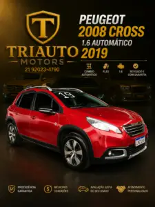 🚗🔥 CHEGOU NA TRIAUTO MOTORS! 🔥🚗 PEUGEOT 2008 CROSS 1.6 AUTOMÁTICO 2019 ✅ SUV completo ✅ Conforto e tecnologia ✅ Excelente estado de conservação ✅ Procedência garantida 💥 Aproveite essa oportunidade! 📲 Fale agora com ALTAMIR: 21 99923-4277 ⭐ TRIAUTO MOTORS “Qualidade, confiança e os melhores negócios para você!” #Peugeot2008 #SUV #Automático #TriautoMotors #CarrosRJ #Veículos #Oferta