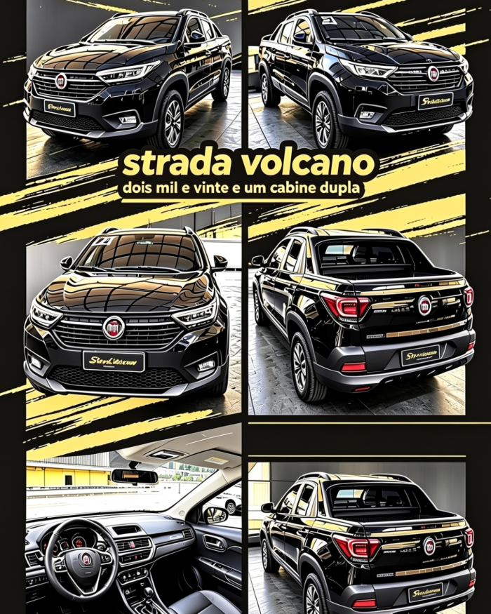 🚚 Fiat Strada Volcano 1.3 CD 2020/2021 – A picape que une força e conforto! ✅ Principais Características 🔹 Motor 1.3 Firefly: Econômico, potente e com baixa manutenção, ideal para cidade e estrada 🔹 Cabine Dupla: Espaço para 5 pessoas com conforto 🔹 Versão Volcano: Topo de linha – acabamento premium, rodas de liga leve, barras de teto e estribos 🔹 Ar-condicionado, direção hidráulica, vidros e travas elétricas 🔹 Central multimídia com tela, Bluetooth, câmera de ré e volante multifuncional 🔹 Caçamba ampla com capa protetora: Perfeita para trabalho ou lazer 🔹 Baixa quilometragem e procedência garantida 🛡️ Por que comprar na Triauto Motos? ✅ Procedência 100% verificada: Todos os documentos em dia, sem multas ou débitos ✅ Revisada e garantida: O carro passa por inspeção completa antes da entrega ✅ Melhores condições: Entrada facilitada, parcelamento e financiamento em até 60x ✅ Confiança e tradição: Referência em veículos de qualidade no Rio de Janeiro ✅ Atendimento