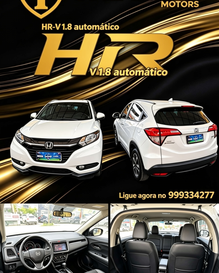 🚗 HONDA HR-V EX 1.8 AUTOMÁTICO Procedência garantida, revisado e pronto para uso! ✅ Principais Especificações 🔹 Motor 1.8 i-VTEC – potência e economia comprovadas 🔹 Transmissão Automática – conforto para cidade e estrada 🔹 Tração dianteira, direção elétrica progressiva 🔹 Ar-condicionado automático digital 🔹 Bancos em couro originais 🔹 Central Multimídia com tela, Bluetooth, entrada USB/AUX 🔹 Câmera de ré com linhas guia 🔹 Vidros, travas e retrovisores elétricos 🔹 Rodas de liga leve, faróis de neblina 🔹 Freios ABS + airbags (motorista e passageiro) 🔹 Computador de bordo e volante multifuncional 🛡️ POR QUE COMPRAR NA TRIAUTO MOTOS? ✔️ Documentação 100% regular, sem débitos ou multas ✔️ Inspeção completa de segurança e mecânica ✔️ Garantia estendida e revisão entregue ✔️ Condições especiais de financiamento e entrada facilitada ✔️ Atendimento transparente e sem burocracia 📞 FALE COM A GENTE AGORA MESMO! 📲 (21) 99933-4277 – WhatsApp